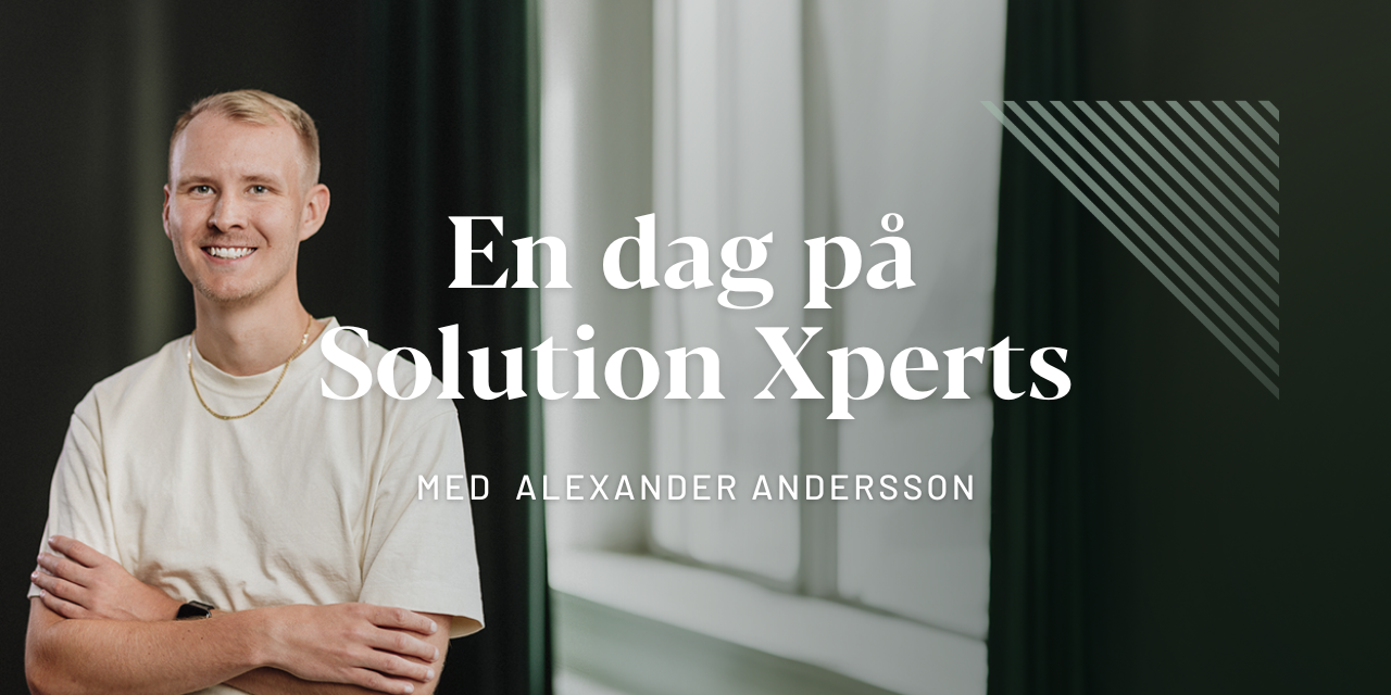 Porträtt på Alexander Andersson som vi får följa en dag på jobbet.